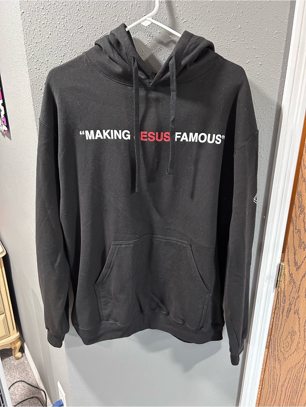 Black Graphic Hoodie - "Making Jesus Famous"